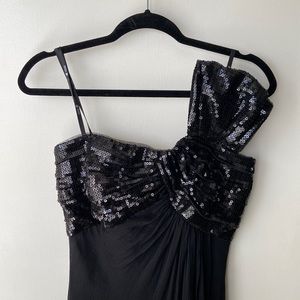 Tadashi Shoji Silk & Sequins Origami Gown 🖤